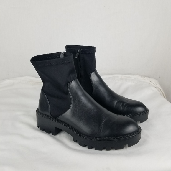 Zara Platform Chunky Side-Zip Booties - Picture 2 of 8